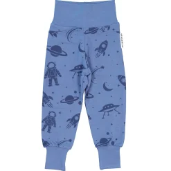 Barn Geggamoja Babybyxor|Bambukläder<Babybyxor Bambu Blå Astronaut