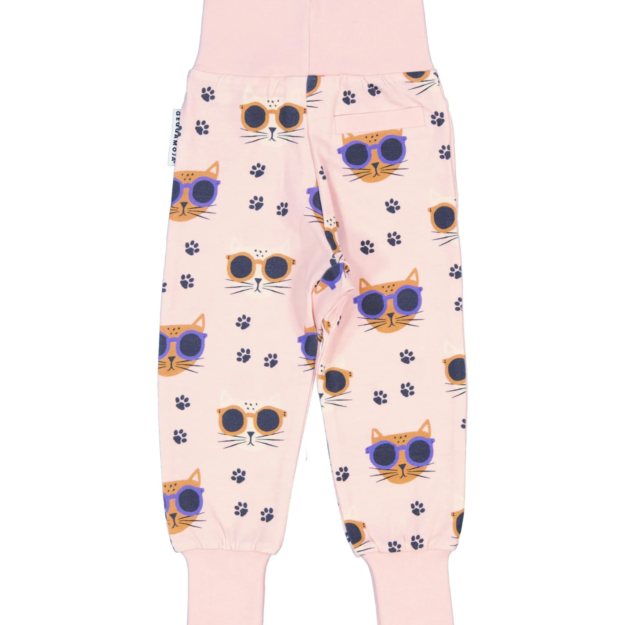 Barn Geggamoja Babybyxor|Bambukläder<Babybyxor Bambu Cool Cats rosa