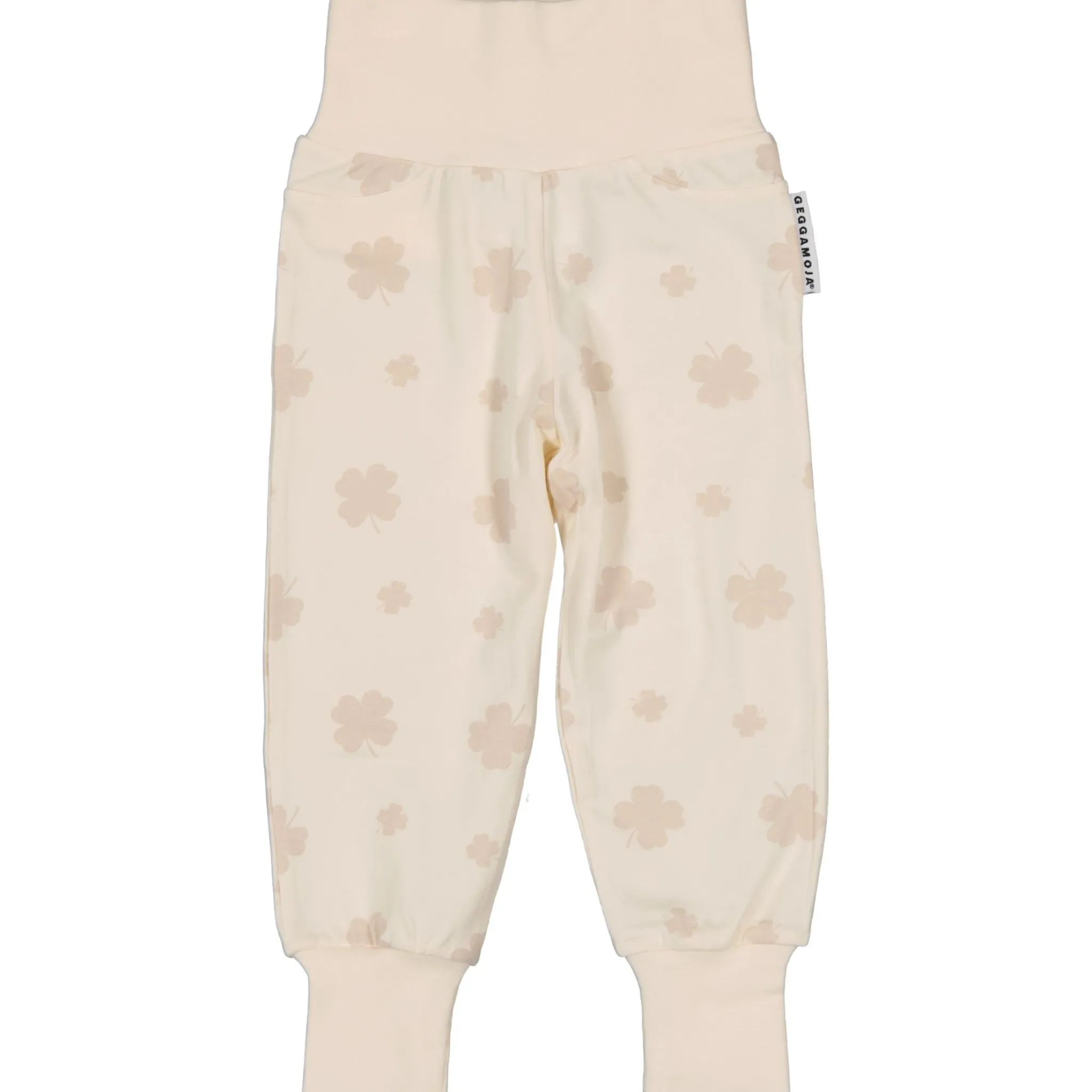 Barn Geggamoja Babybyxor|Bambukläder<Babybyxor Bambu Klöver Beige