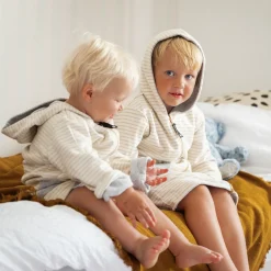 Barn Geggamoja Badrockar<Badrock Vändbar Classic Vit/Beige