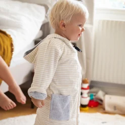 Barn Geggamoja Badrockar<Badrock Vändbar Classic Vit/Beige