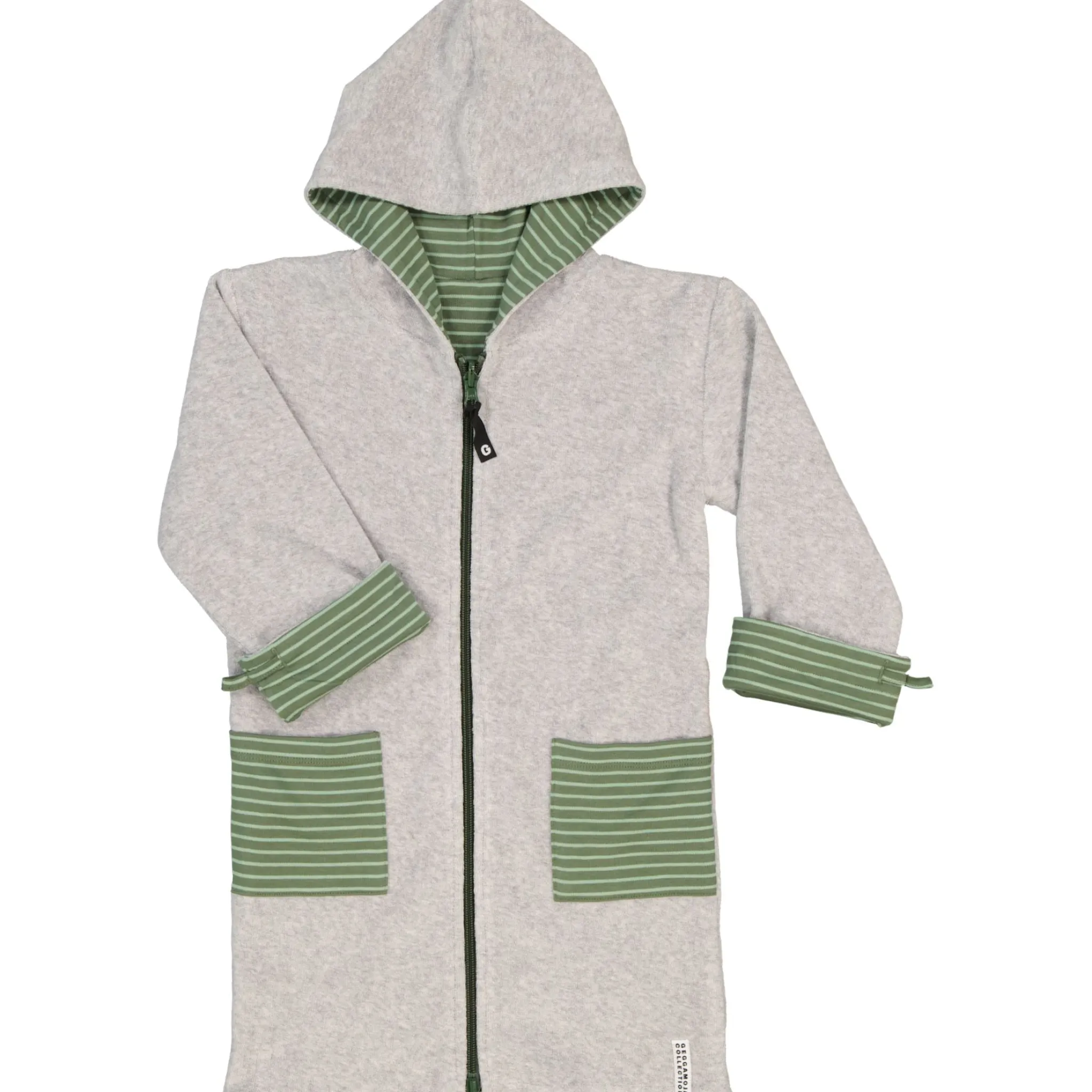 Barn Geggamoja Badrockar<Badrock Vändbar Gråmelerad/Grön