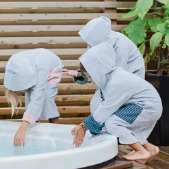 Barn Geggamoja Badrockar<Badrock Vändbar Gråmelerad/Grön