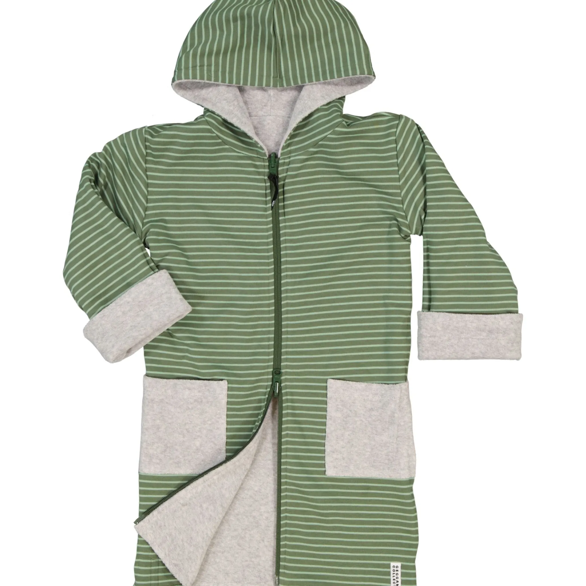 Barn Geggamoja Badrockar<Badrock Vändbar Gråmelerad/Grön