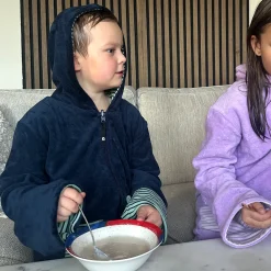 Barn Geggamoja Badrockar<Badrock Vändbar Navy/Grön