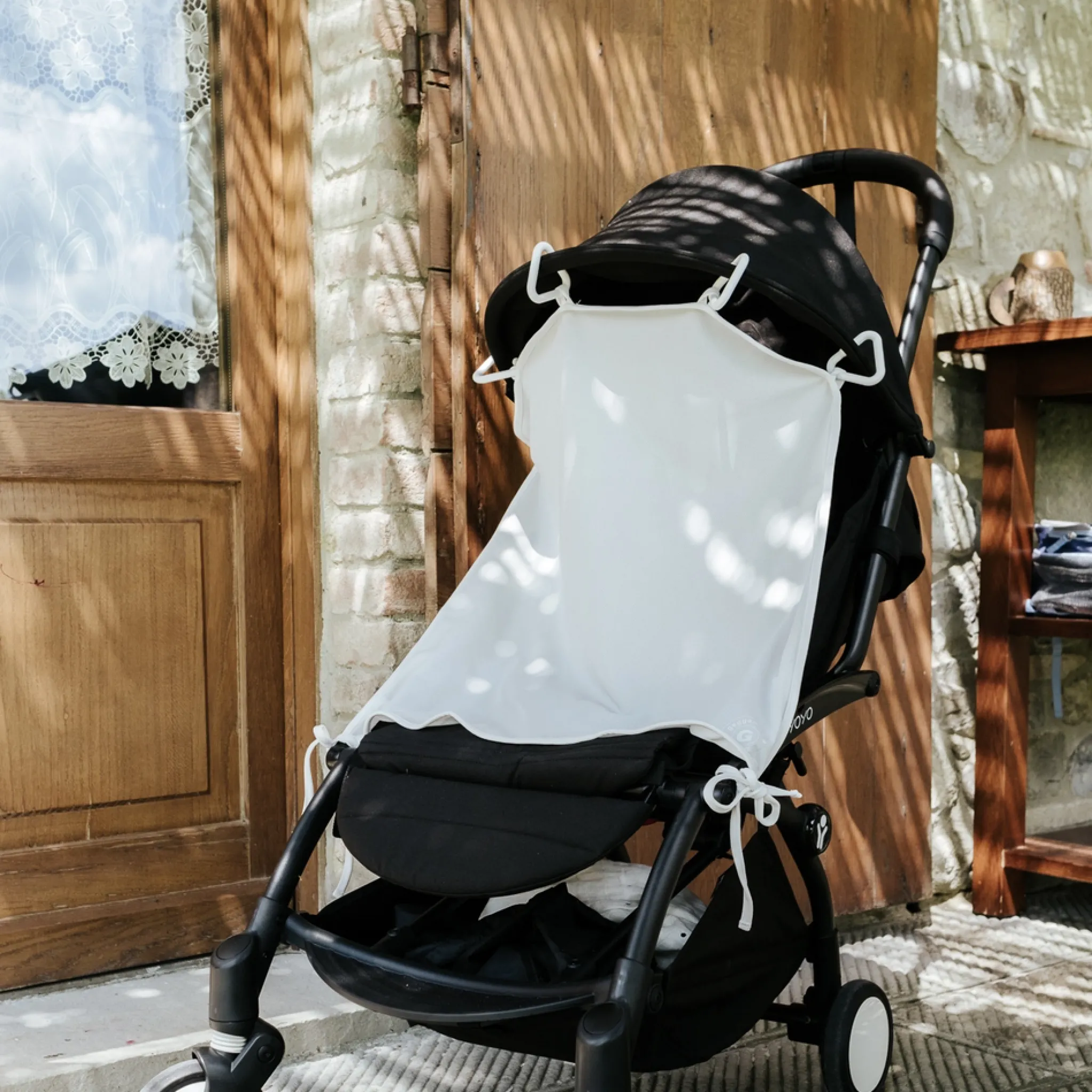 Barn Geggamoja Uv-Filtar Och Gardiner|Till Vagnen<Barnvagnsgardin UV 50+ Offwhite