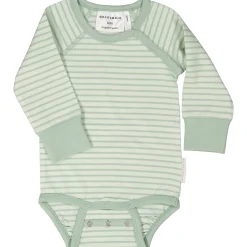 Barn Geggamoja Bodys|Bambukläder<Body Bambu Classic Ljusgrön/Grön