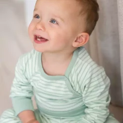 Barn Geggamoja Bodys|Bambukläder<Body Bambu Classic Ljusgrön/Grön