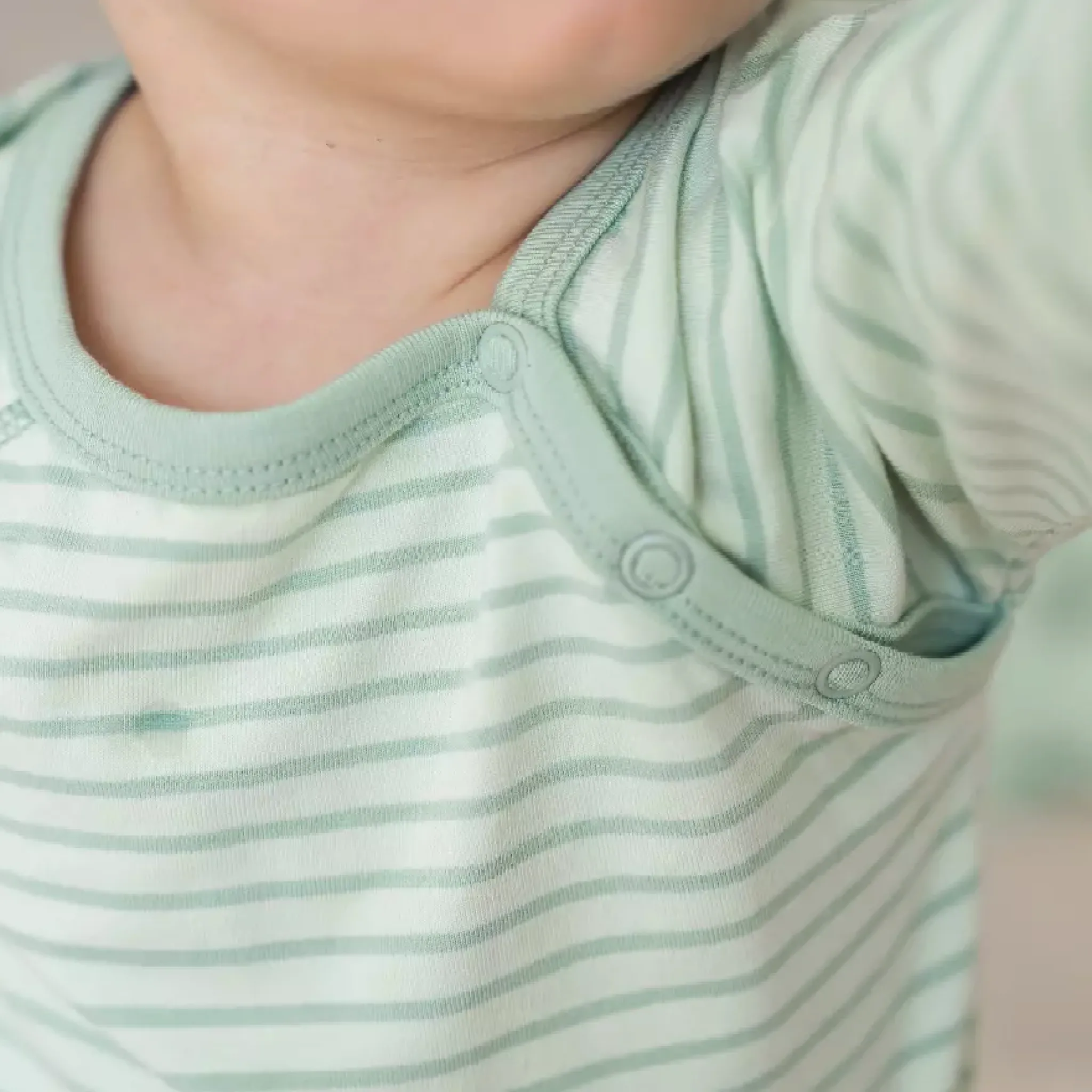 Barn Geggamoja Bodys|Bambukläder<Body Bambu Classic Ljusgrön/Grön