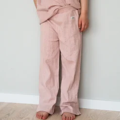 Barn Geggamoja Leggings Och Tights<Byxor Pointelle Pink Rose