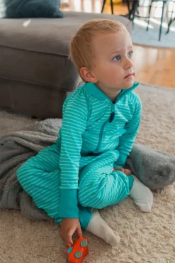 Barn Geggamoja Byxor<Byxor Turkos