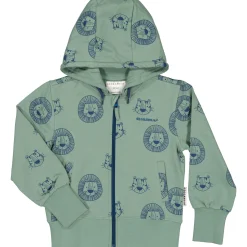 Barn Geggamoja Tröjor<College Hoodie Tiger Grön