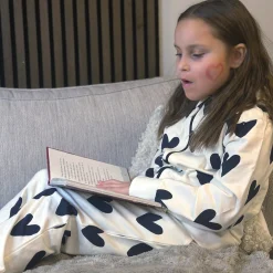 Barn Geggamoja Byxor<Collegebyxor Hjärtan