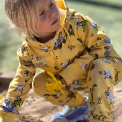 Barn Geggamoja Byxor<Collegebyxor Pettson och Findus Gul