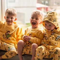 Barn Geggamoja Shorts<Collegeshorts Pettson och Findus Gul