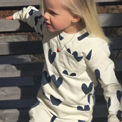 Barn Geggamoja Tröjor<Collegetröja Hjärtan