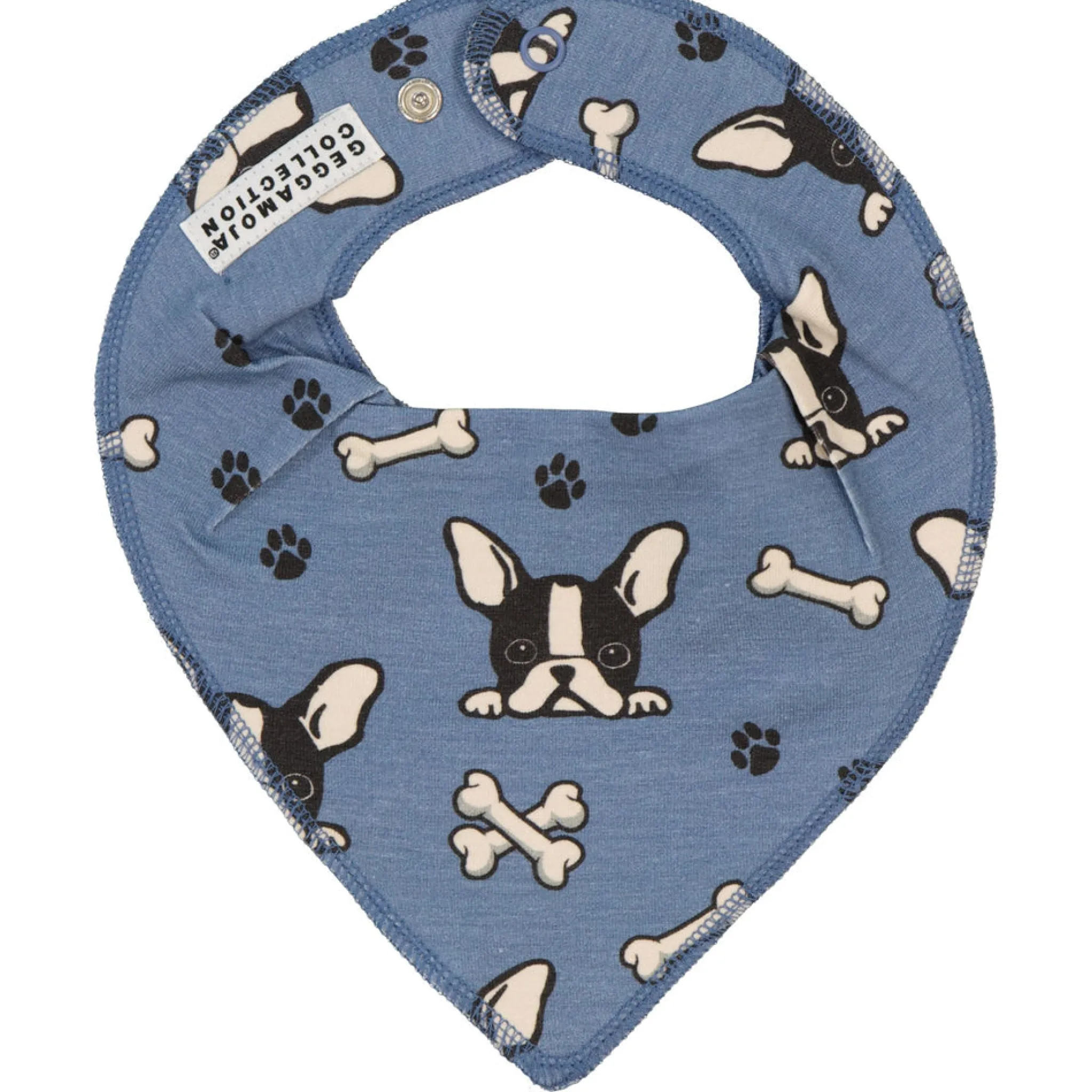 Barn Geggamoja Dregglisar Och Haklappar|Bambukläder<Dregglis Bambu Bulldog Blå