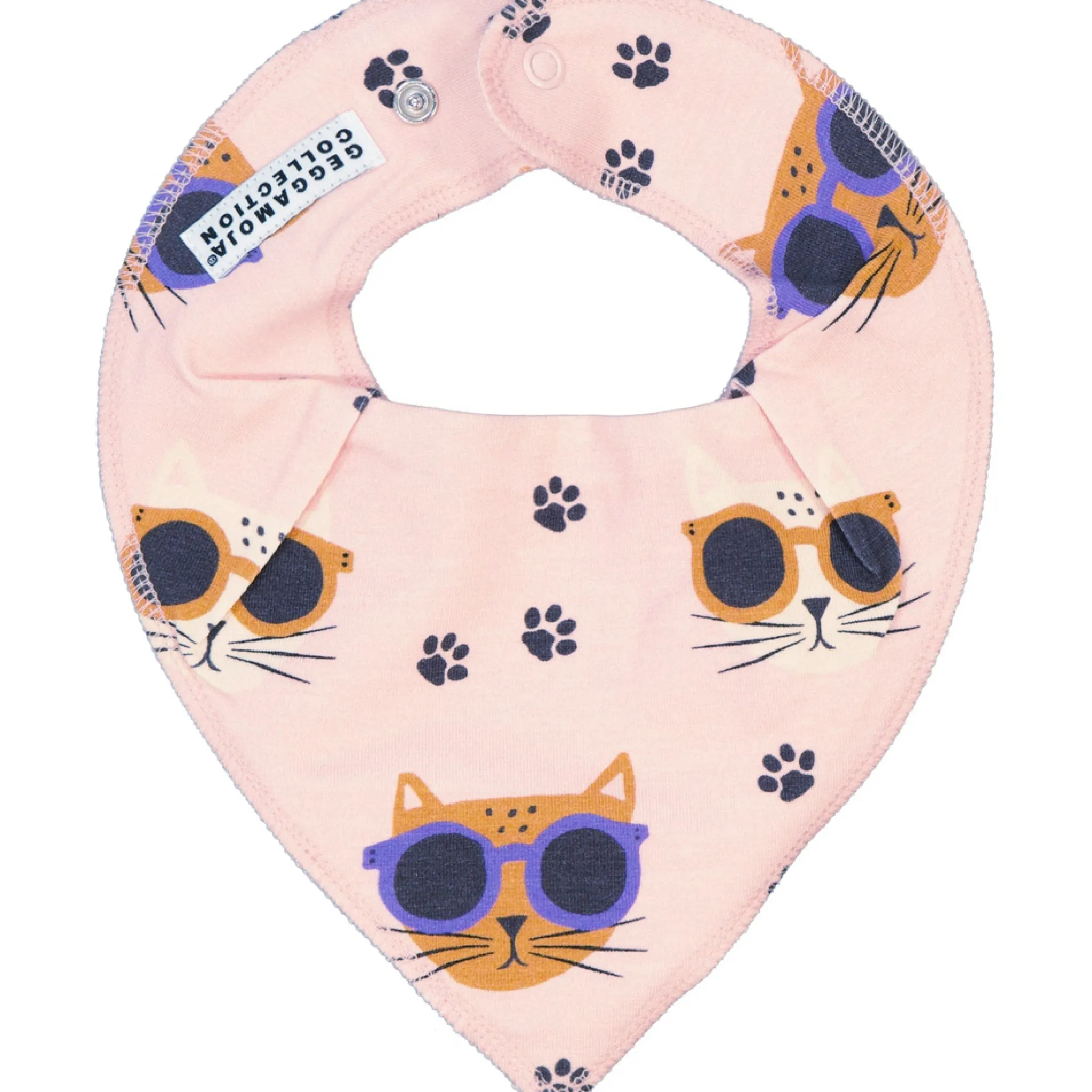 Barn Geggamoja Dregglisar Och Haklappar|Bambukläder<Dregglis Bambu Cool Cats Rosa