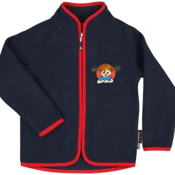 Barn Geggamoja Jackor|Fleecekläder<Fleecejacka Pippi Långstrump Navy