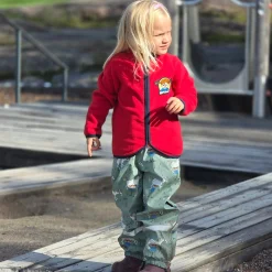 Barn Geggamoja Jackor|Fleecekläder<Fleecejacka Pippi Långstrump Röd