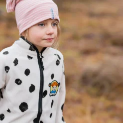 Barn Geggamoja Jackor|Fleecekläder<Fleecejacka Pippi Långstrump Vit