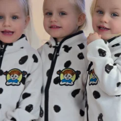 Barn Geggamoja Jackor|Fleecekläder<Fleecejacka Pippi Långstrump Vit