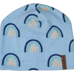 Barn Geggamoja Vintermössor<Fleecemössa Blue Rainbow