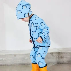 Barn Geggamoja Vintermössor<Fleecemössa Blue Rainbow