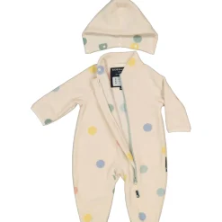 Barn Geggamoja Overaller|Fleecekläder<Fleeceoverall Dots Beige