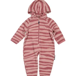 Barn Geggamoja Overaller|Fleecekläder<Fleeceoverall Zebra Plum