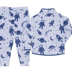 Barn Geggamoja Fleecekläder<Fleeceset Astro Blå