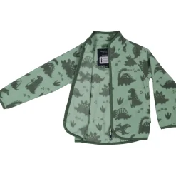Barn Geggamoja Fleecekläder<Fleeceset Dino Grön