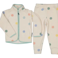 Barn Geggamoja Fleecekläder<Fleeceset Dots Mint