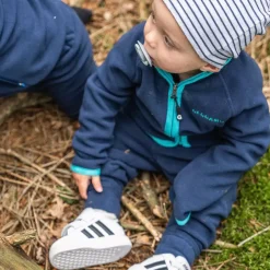 Barn Geggamoja Fleecekläder<Fleeceset Navy