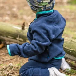 Barn Geggamoja Fleecekläder<Fleeceset Navy