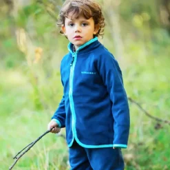 Barn Geggamoja Fleecekläder<Fleeceset Navy