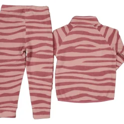 Barn Geggamoja Fleecekläder<Fleeceset Zebra Plum