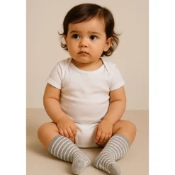 Barn Geggamoja Underkläder Och Strumpor<Halkstrumpor två-pack Grå/Grön