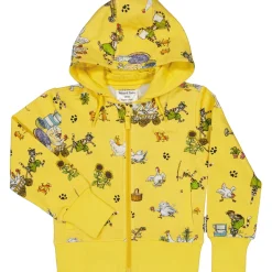 Barn Geggamoja Tröjor<Hoodie Pettson och Findus Gul
