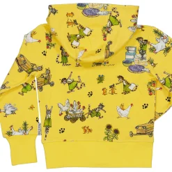 Barn Geggamoja Tröjor<Hoodie Pettson och Findus Gul