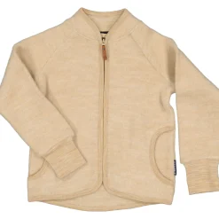 Barn Geggamoja Jackor|Fleecekläder<Jacka Ullfleece Beige