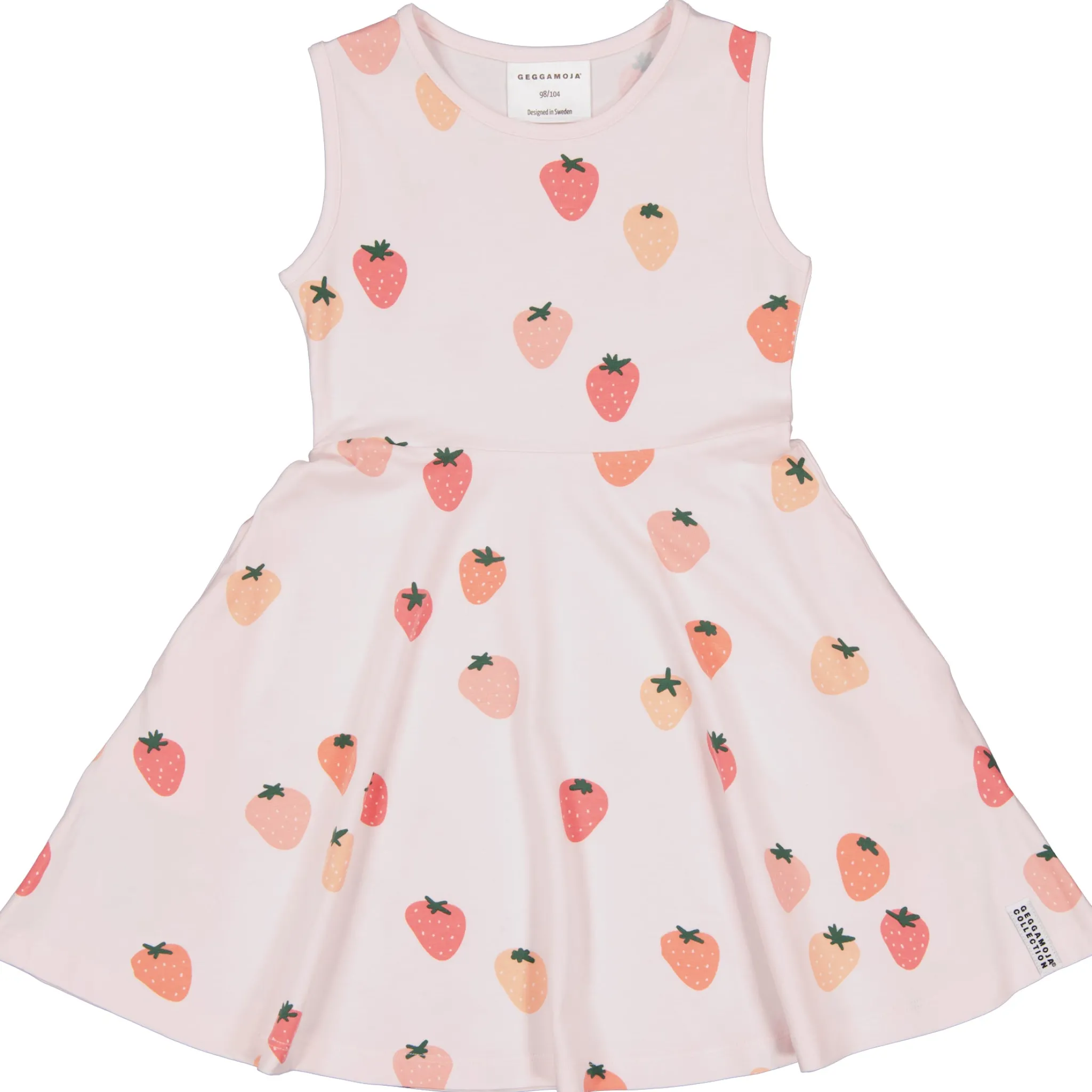 Barn Geggamoja Klänningar|Bambukläder<Klänning Bambu Strawberry
