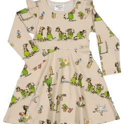 Barn Geggamoja Klänningar<Klänning Pettson och Findus Beige