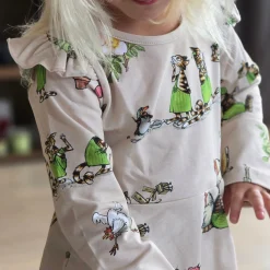 Barn Geggamoja Klänningar<Klänning Pettson och Findus Beige