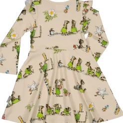 Barn Geggamoja Klänningar<Klänning Pettson och Findus Beige