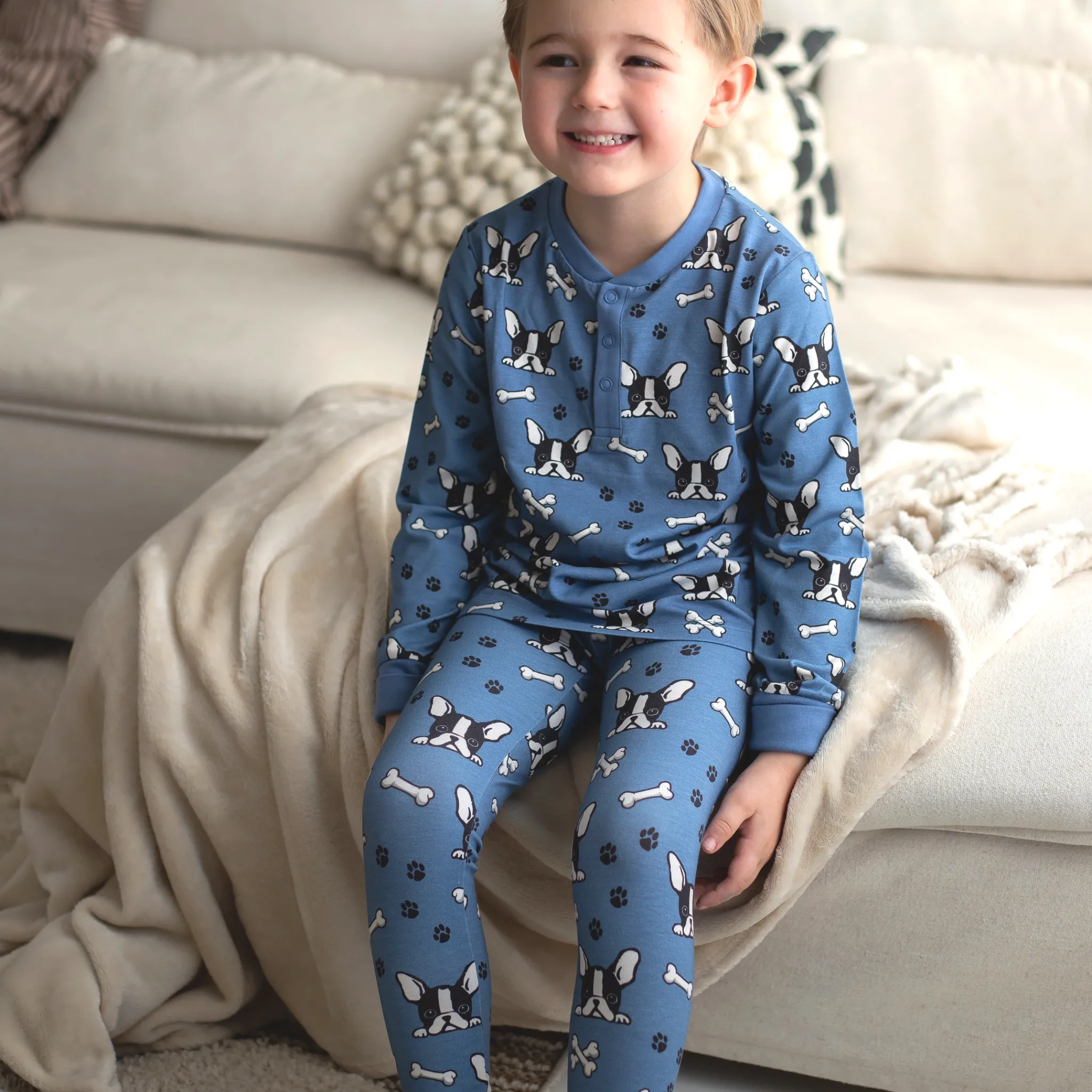 Barn Geggamoja Leggings Och Tights|Bambukläder<Leggings Bambu Bulldog Blå