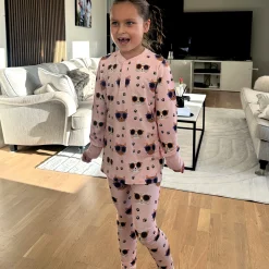 Barn Geggamoja Leggings Och Tights|Bambukläder<Leggings Bambu Cool Cats Rosa