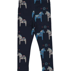 Barn Geggamoja Leggings Och Tights|Bambukläder<Leggings Bambu Dalahäst Navy