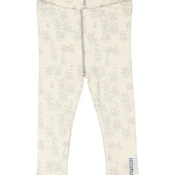 Barn Geggamoja Leggings Och Tights<Leggings i bomullsribb Grå prick