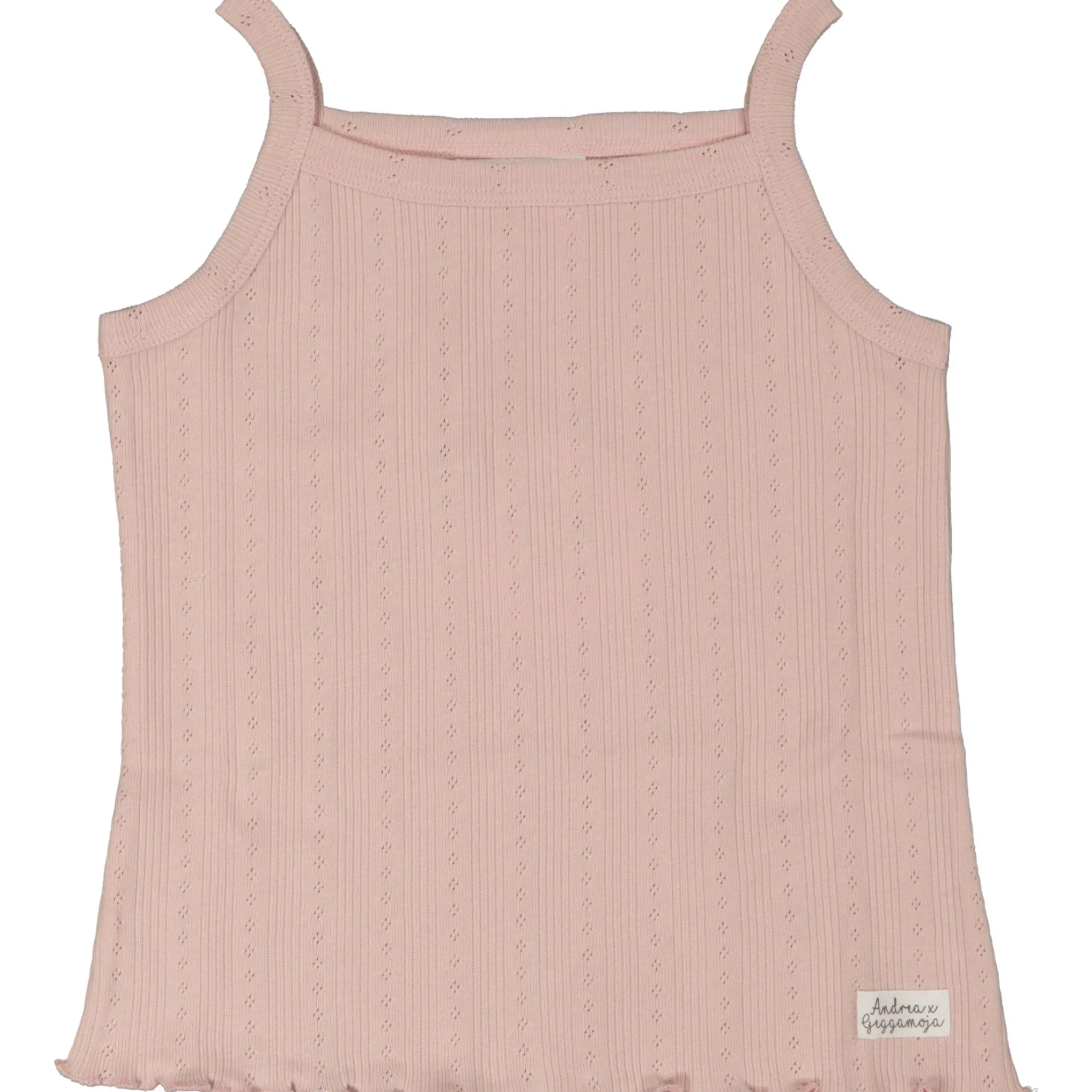 Barn Geggamoja T-Shirts<Linne Pointelle Pink Rose